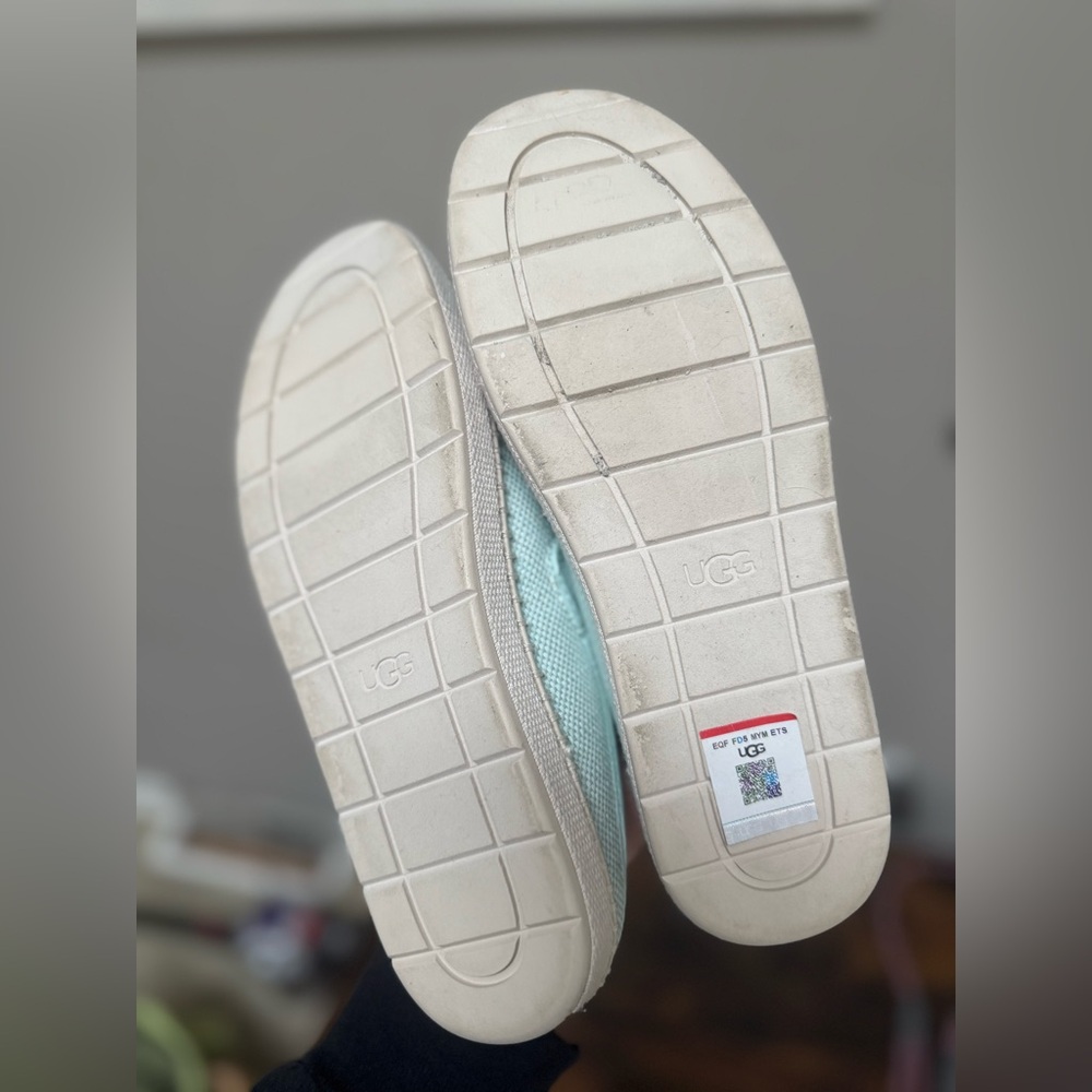 UGG Light Blue Slip-On Slippers - Picture 6 of 9